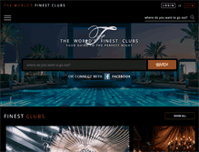 Tablet Screenshot of finestclubs.com